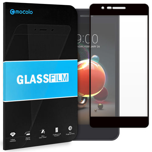 Mocolo Full Coverage Tempered Glass Screen Protector for LG K9 - Black